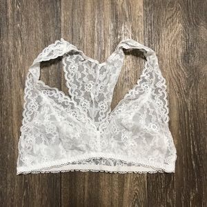 Victoria Secret Lace Bralette, White Medium